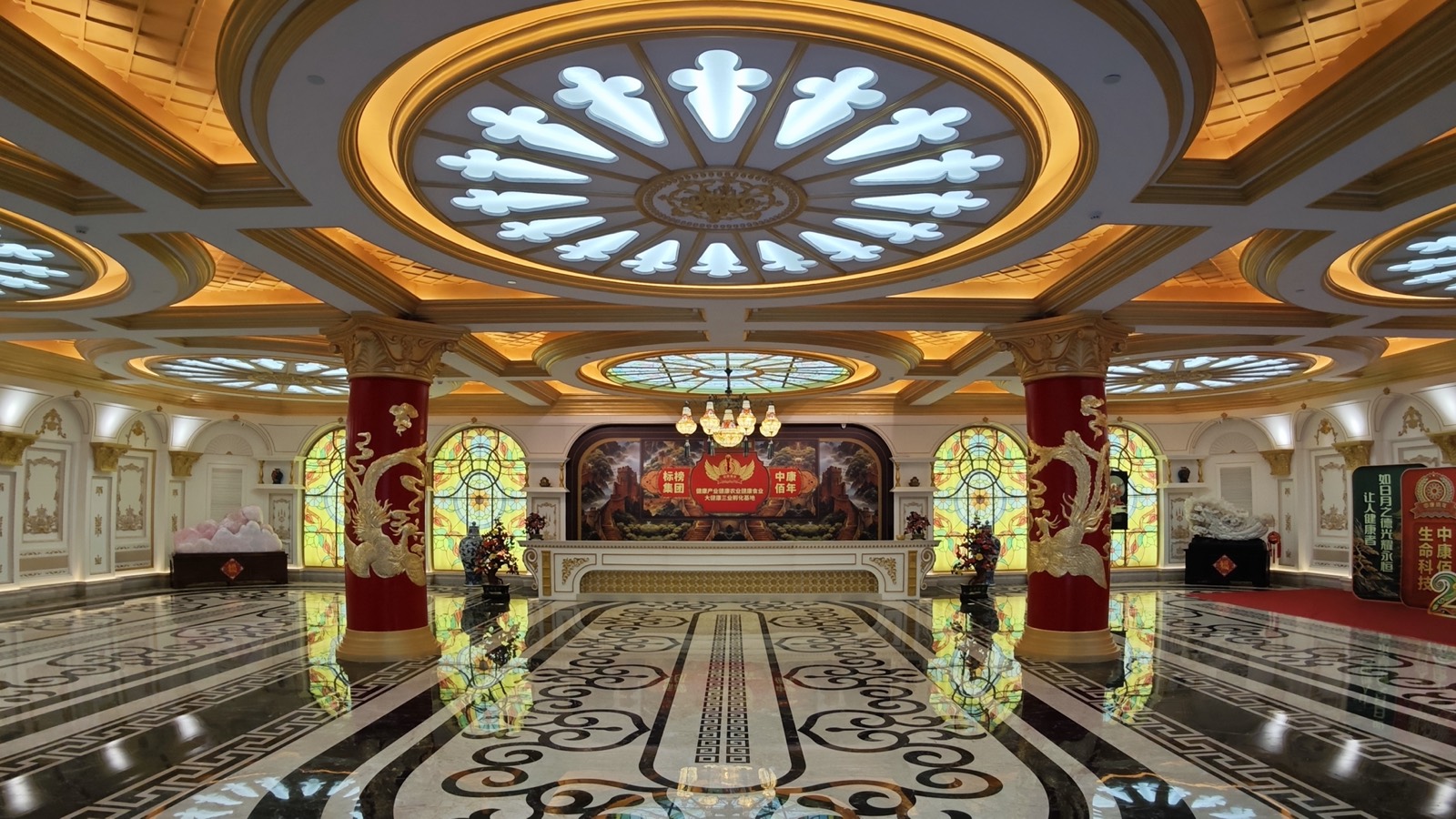 Zhongkang Bainian factory lobby — welcome to our OEM plant