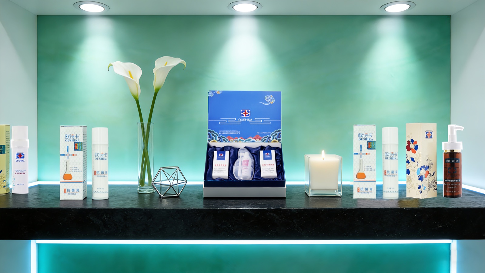 Zhongkang Bainian intimate care product display - OEM/ODM private label product range