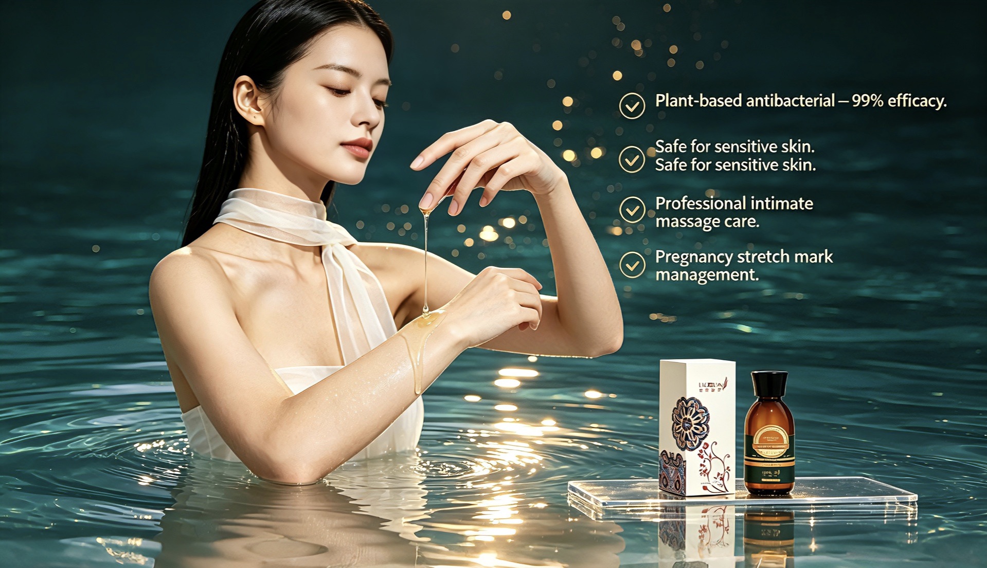 Silk Protein Intimate Spa Massage Serum OEM vs body lotion absorption comparison
